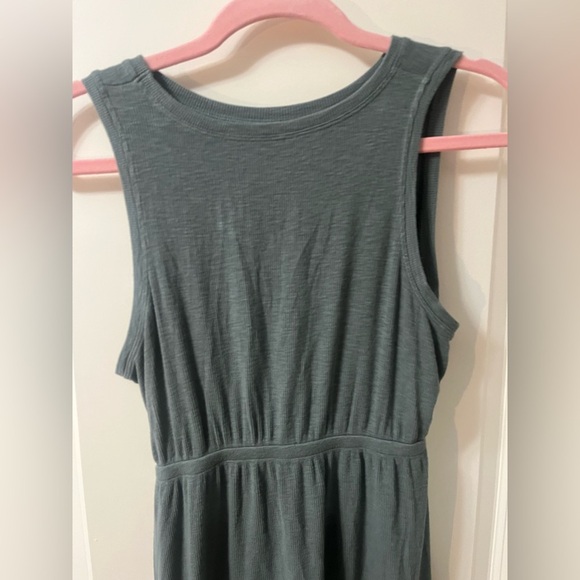 Aerie Ribbed Soft Cut Out Tie Front Dress Size Small - Picture 7 of 12